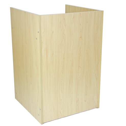 MonsterShop TB60 Reception Cash Till Desk, Maple, 60cm x 90cm x 60cm, Melamine MDF