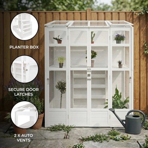 Victorian Greenhouse - White
