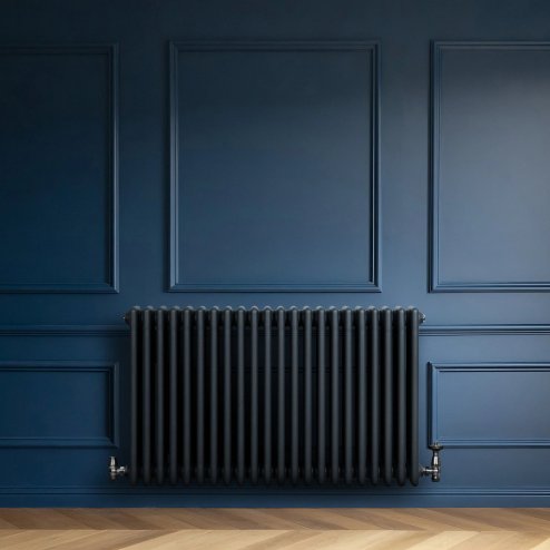 Traditional 4 Column Radiator - 600 x 1010mm - Anthracite Grey