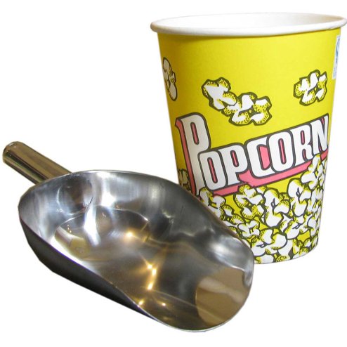 KuKoo Popcorn Boxes & Cinema Style Party Cartons, 25 Pack, Cardboard, Holds 32oz, 14cm x 11cm