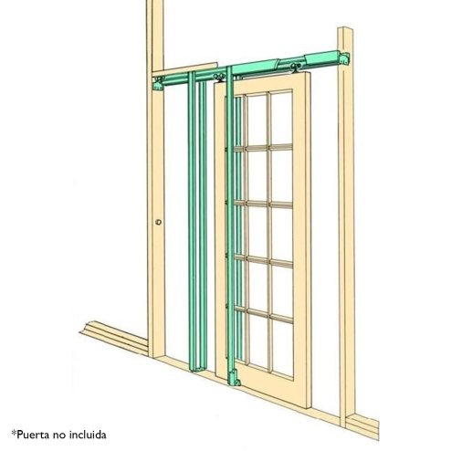 Pocket Door Kit Hideaway Single Sliding System Cavity Frame Internal Home Design / 450mm x 2030mm 90kg