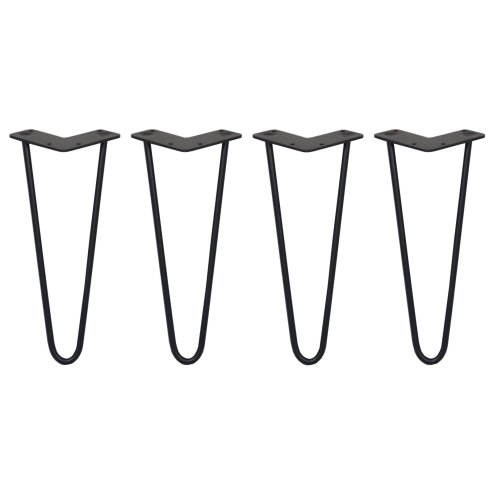 4 x Hairpin Legs / Hair Pin Legs Set SkiSki Legs Furniture Desk Bench Chair Table 12