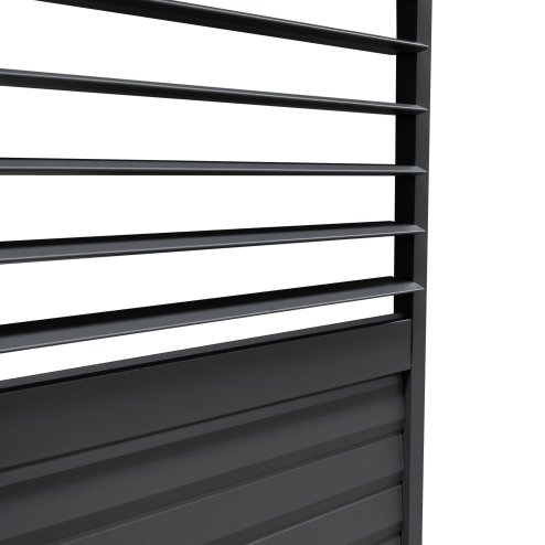 Anthracite Aluminium Pergola Shutter Panel - 92cm Wide