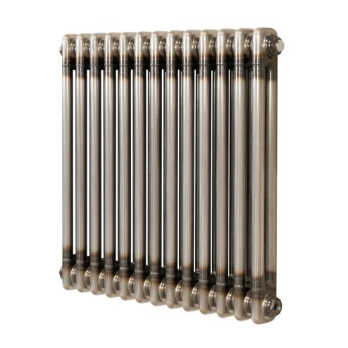 Traditional 2 Column Radiator - 600 x 605mm - Raw Metal