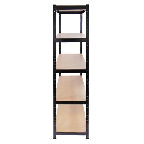 10 x Monster Racking 90cm Black Garage / Utility / Shed Storage Racks Bays / Warehouse Shelving / FREE Rubber Mallet