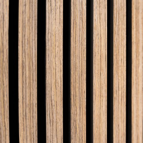 Acoustic Slat Wall Panels x 3 - Light Walnut