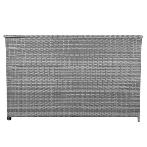 Rattan Cushion Storage Box 996L - Grey