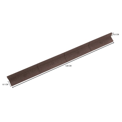 Flexible Lawn Edging 50 x 1.2m With Mallet - Brown