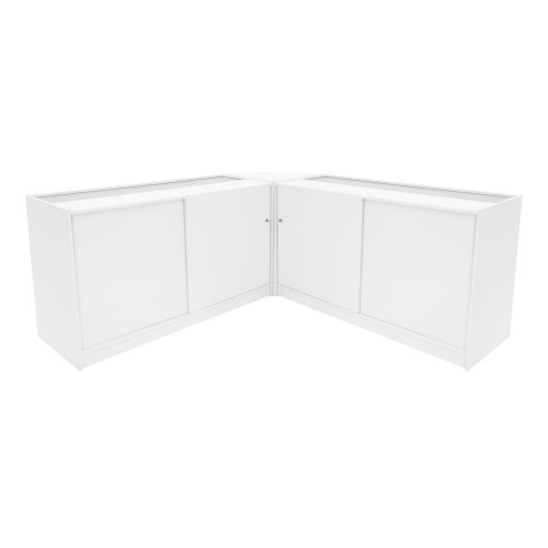 Harmonia LED Shop Counter Set B1500, C1500 & LM60 - White