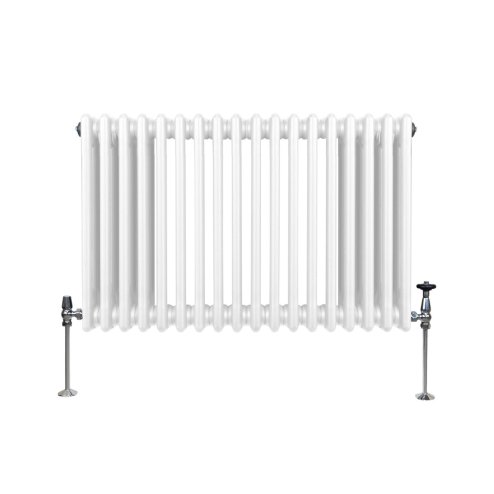 Traditional 3 Column Radiator - 600 x 832mm - White