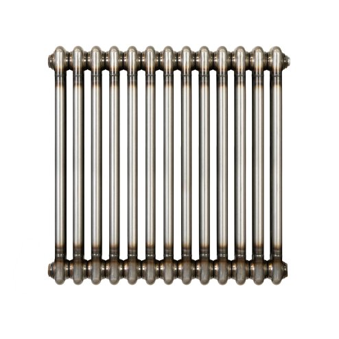 Traditional 2 Column Radiator - 600 x 605mm - Raw Metal