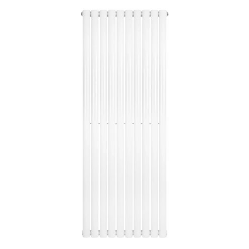 Oval Single Column Radiator - 1600 x 600mm - White