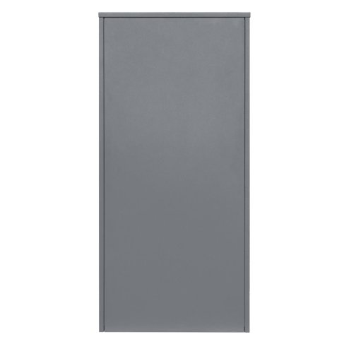Parcel Post Drop Box XL Grey Steel Outdoor Lockable 2 Keys Letter Mail Package Courier Container Delivery Storage Wall Mount Safe Secure Anti Fishing Scannable Barcode Screwdriver Fixing Kit