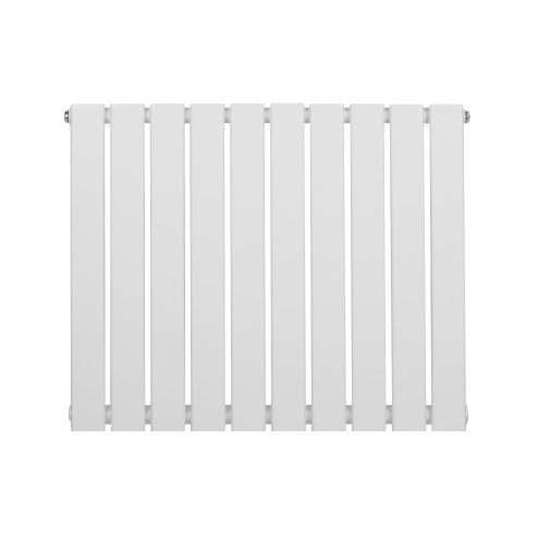 Flat Single Column Radiator - 600 x 700mm - White