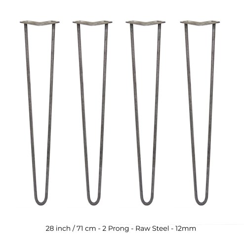 4 x Hairpin Legs / Hair Pin Legs Set SkiSki Legs Furniture Desk Bench Chair Table 28