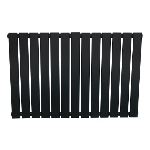 Flat Single Column Radiator - 600 x 910mm - Black