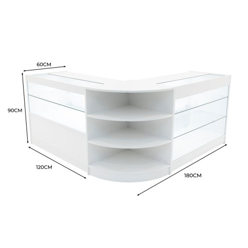 Calliope LED Shop Counter Set K1200, C1200 & LM60 - White