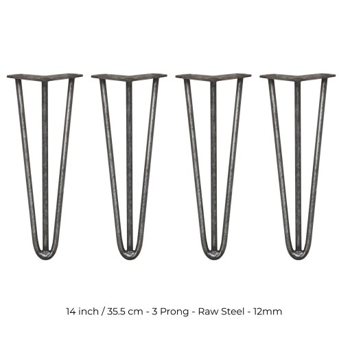 4 x Hairpin Legs / Hair Pin Legs Set SkiSki Legs Furniture Desk Bench Chair Table 14