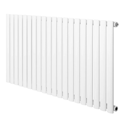 Oval Single Column Radiator - 600 x 1200mm - White