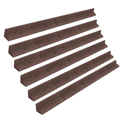 Flexible Lawn Edging 6 x 1.2m - Brown