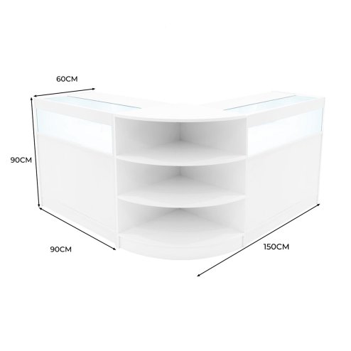 Theseus LED Shop Counter Set LM60 & 2 x B900 - White