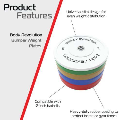 Fractional Bumper Plates Full Set 5kg