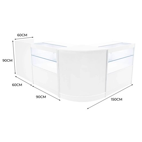 Phoenix LED Shop Counter Set CM60, TB60 & 2 x C900 - White