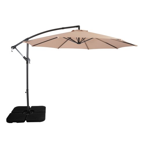 Cantilever Parasol 3m With Square Base - Beige