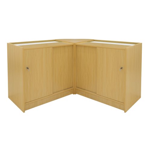 Harmonia LED Shop Counter Set B900, C900 & LM60 - Maple