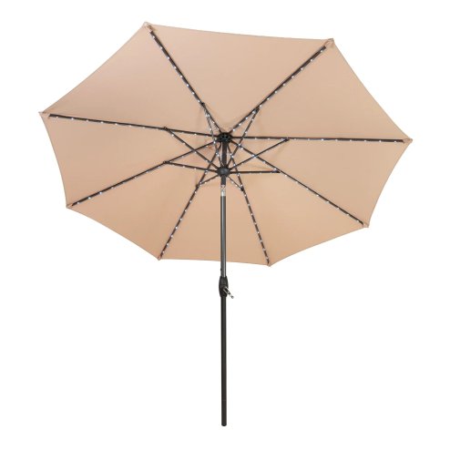 LED Tilt Parasol 2.7m - Beige