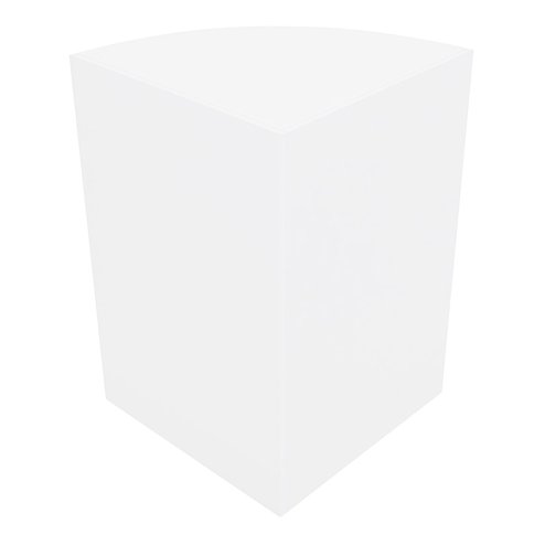 Retail Shop Corner Counter LM60 - White
