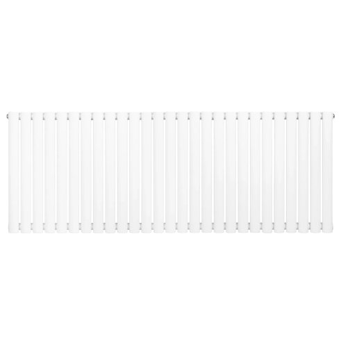 Oval Single Column Radiator - 600 x 1620mm - White