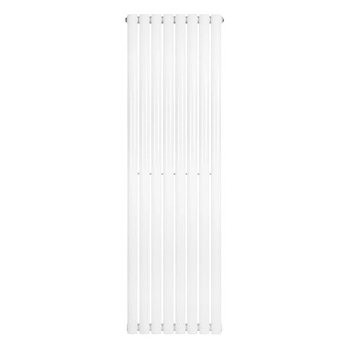 Oval Single Column Radiator - 1600 x 480mm - White