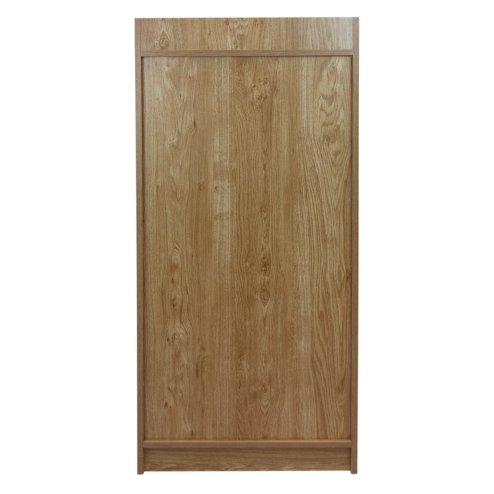 Wooden Litter Bin & Tray Stand Light Oak Finish Commercial Restaurant Food Hall Takeaway Cafe Waste Bin Enclosure Cabinet Swing Door Melamine MDF FREE 100L Rubbish Bin FREE Black Vinyl Stickers