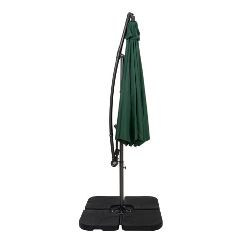 Cantilever Parasol 3m With Square Base - Green