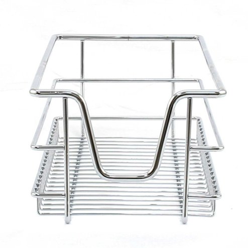 KuKoo 4 x Kitchen Pull Out Soft Close Baskets, 300mm Wide Cabinet, Slide Out Wire Storage Drawers