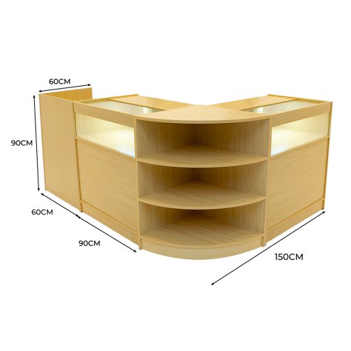 Sagittarius LED Shop Counter Set LM60, TB60 & 2 x B900 - Maple