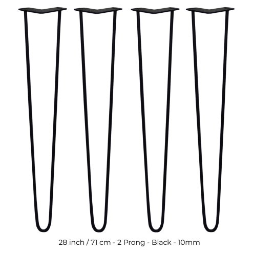 4 x Hairpin Legs / Hair Pin Legs Set SkiSki Legs Furniture Desk Bench Chair Table 28