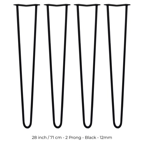 4 x Hairpin Legs / Hair Pin Legs Set SkiSki Legs Furniture Desk Bench Chair Table 28