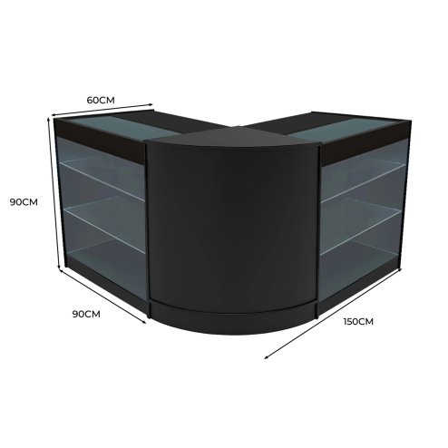 Helios LED Shop Counter Set CM60 & 2 x K900 - Black