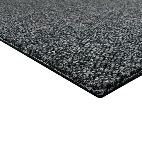 20 x Charcoal Black Carpet Tiles 5 Square Metres Commercial Hard Wearing Heavy Duty Domestic Dark Grey Premium Office Home Flooring