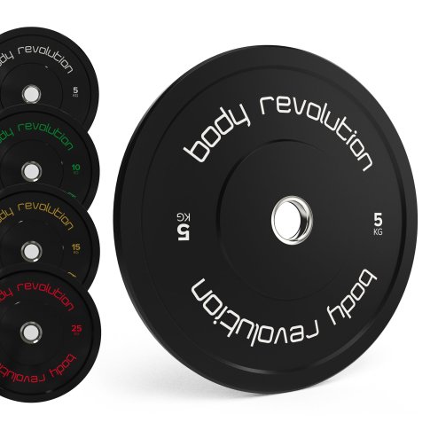 Olympic Bumper Plates Black 30kg SET 2x5kg 2x10kg