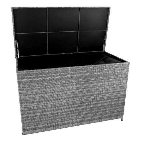 Rattan Cushion Storage Box 996L - Grey