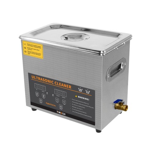 Digital Ultrasonic Cleaner 6L Professional Commercial Stainless Steel Ultra Sonic Bath Cleaning Tank Machine 1-30 Minute Timer 0-80C Heater 300W 240V 40kHZ Jewellery Metal Parts FREE Wire Mesh Basket