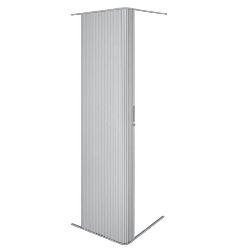 Tambour Shower Door - Silver