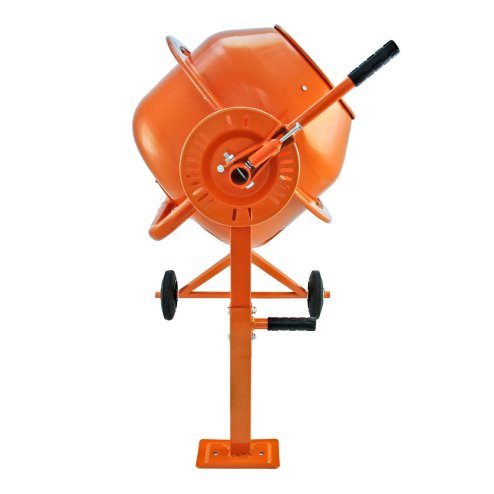 70L Cement Mixer 250W & Hand Held Electric Concrete Vibrator 1100W Vibrating Poker Hand Held 35mm Shaking Needle 2m Flexible Shaft Drum Mortar Plaster Portable Stand Wheels Powerful Mixing
