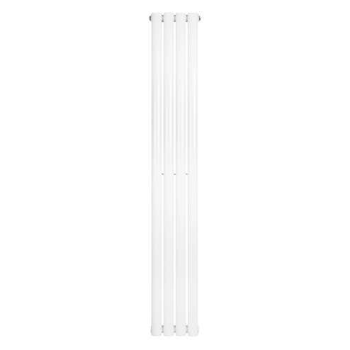 Oval Single Column Radiator - 1600 x 240mm - White