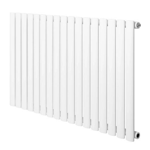 Oval Single Column Radiator - 600 x 1020mm - White