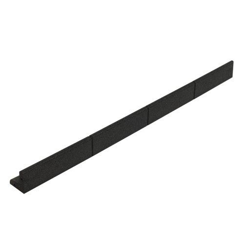 Flexible Lawn Edging 16 x 1.2m With Mallet - Black