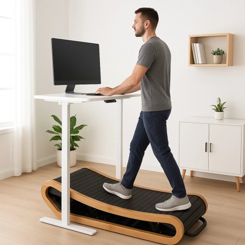 Curved Treadmill - Light Oak
